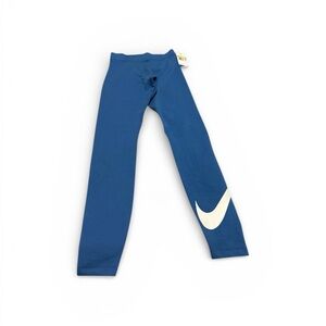 Nike Leggings in Blue with White Swoosh